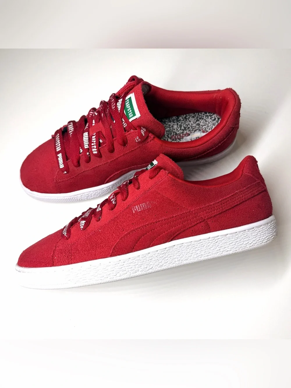 Puma Men’s Trapstar Suede Sneakers in Vibrant Red Size- 11.5